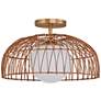 4_Savoy House Convertible 18" Wide Natural Brass Ceiling Light more views