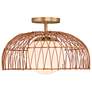 5_Savoy House Convertible 18" Wide Natural Brass Ceiling Light more views