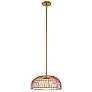 7_Savoy House Convertible 18" Wide Natural Brass Ceiling Light more views