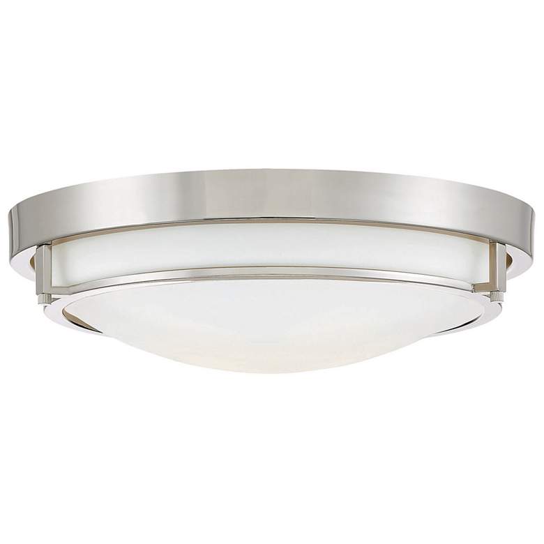 Image 1 Savoy House Copalis 13" Wide Polished Nickel Ceiling Light