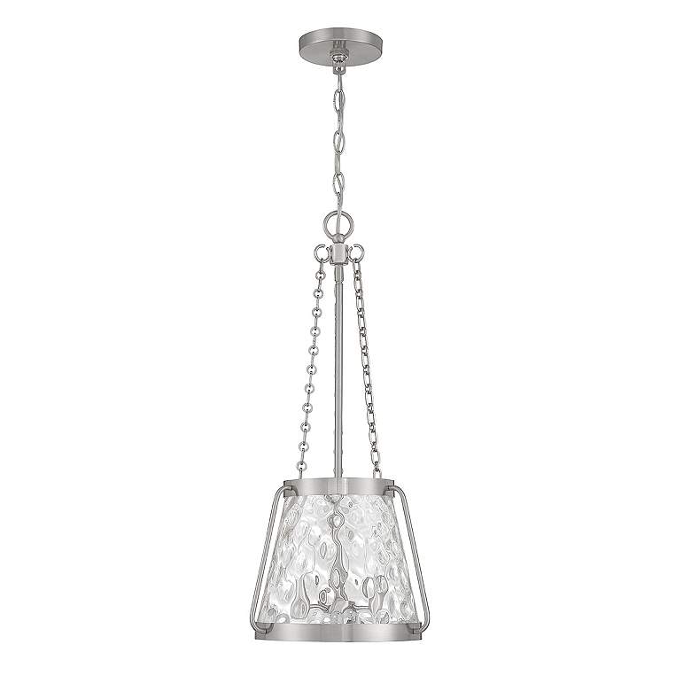 Image 2 Savoy House Crawford 12"W Satin Nickel 3-Light Mini Pendant more views