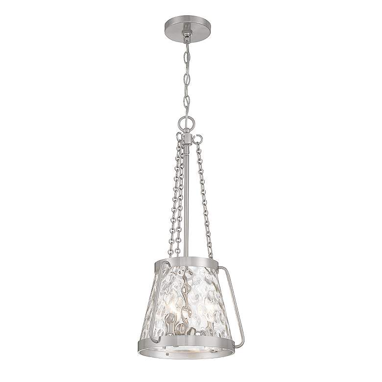 Image 5 Savoy House Crawford 12"W Satin Nickel 3-Light Mini Pendant more views