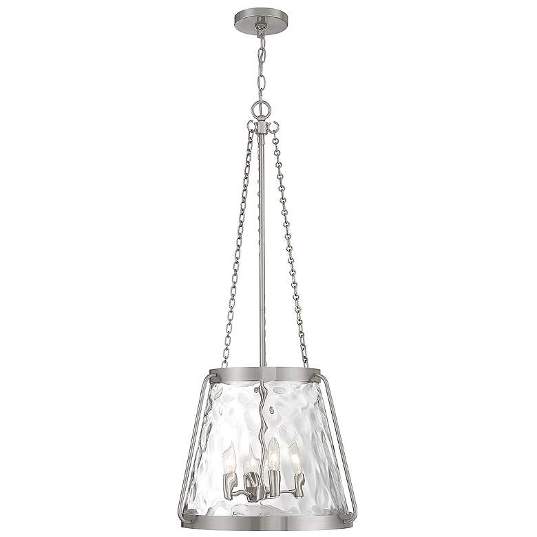 Image 1 Savoy House Crawford 18"W Satin Nickel 4-Light Pendant