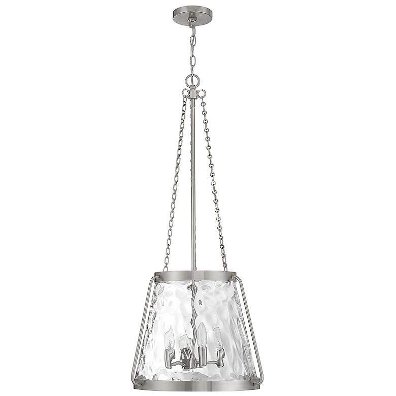 Image 2 Savoy House Crawford 18"W Satin Nickel 4-Light Pendant more views