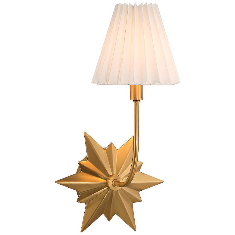 Image 1 Savoy House Crestwood 15 3/4" High Warm Brass Wall Sconce