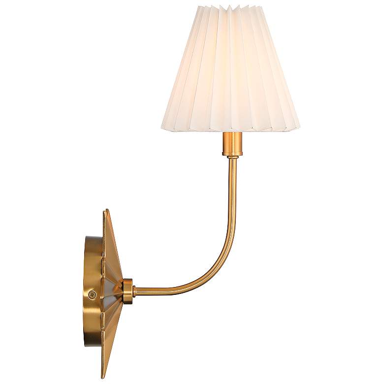 Image 6 Savoy House Crestwood 15 3/4" High Warm Brass Wall Sconce more views