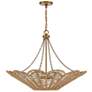 2_Savoy House Cyperas 30"W Warm Brass and Rope Pendant Light more views