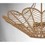 6_Savoy House Cyperas 30"W Warm Brass and Rope Pendant Light more views