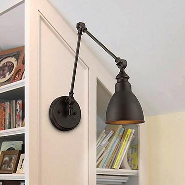 Savoy House Dakota English Bronze Swing Arm Wall Lamp