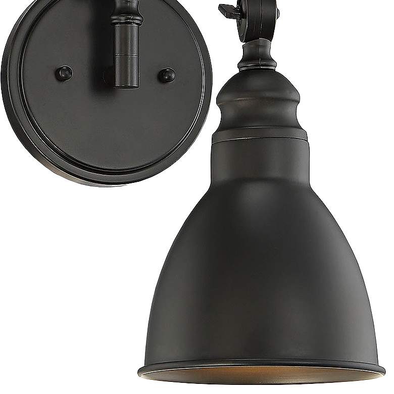 Image 3 Savoy House Dakota Matte Black Adjustable Wall Lamp more views