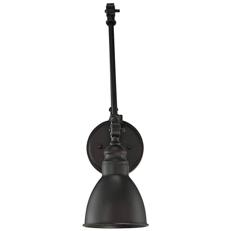 Image 6 Savoy House Dakota Matte Black Adjustable Wall Lamp more views
