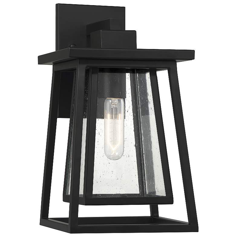 Image 1 Savoy House Denver 15" High Matte Black Outdoor Wall Light