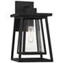 1_Savoy House Denver 15" High Matte Black Outdoor Wall Light
