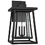 1_Savoy House Denver 29" High Matte Black Outdoor Wall Light