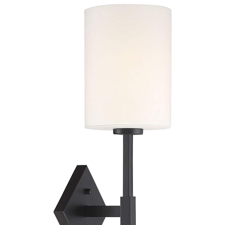 Image 2 Savoy House Destin 22" High Matte Black Wall Sconce more views