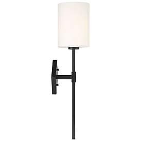 Image5 of Savoy House Destin 22" High Matte Black Wall Sconce more views