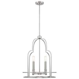 Image5 of Savoy House Diplomat 20" Wide Satin Nickel 4-Light Pendant more views