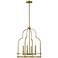 Savoy House Diplomat 20" Wide Warm Brass 4-Light Pendant