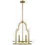 5_Savoy House Diplomat 20" Wide Warm Brass 4-Light Pendant more views