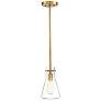 1_Savoy House Doppio 6 1/4" Wide Natural Brass Mini Pendant