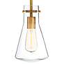 2_Savoy House Doppio 6 1/4" Wide Natural Brass Mini Pendant more views
