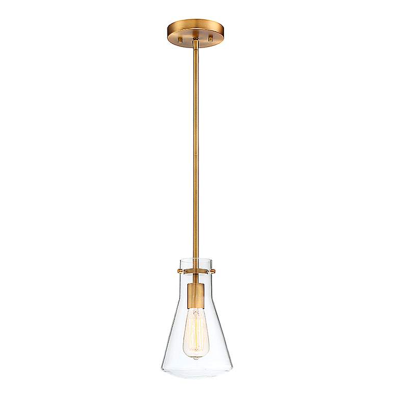 Image 3 Savoy House Doppio 6 1/4" Wide Natural Brass Mini Pendant more views