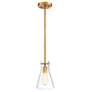 3_Savoy House Doppio 6 1/4" Wide Natural Brass Mini Pendant more views