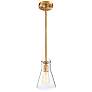4_Savoy House Doppio 6 1/4" Wide Natural Brass Mini Pendant more views