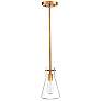 5_Savoy House Doppio 6 1/4" Wide Natural Brass Mini Pendant more views
