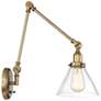 6_Savoy House Drake Warm Brass Adjustable Swing Arm Wall Lamp more views