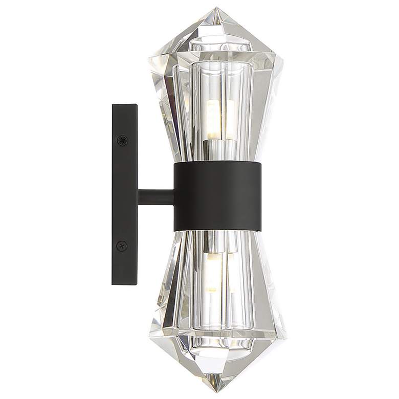 Image 5 Savoy House Dryden 12" High Matte Black 2-Light Wall Sconce more views