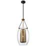 3_Savoy House Dunbar 12" Wide Warm Brass Bronze Mini Pendant more views