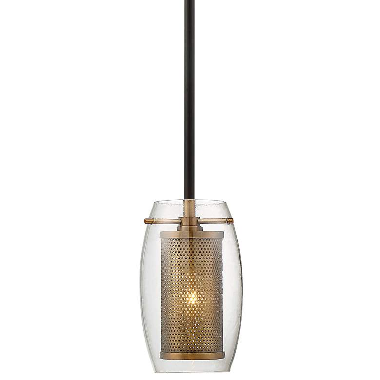 Image 1 Savoy House Dunbar 4 3/4" Wide Warm Brass Mini Pendant