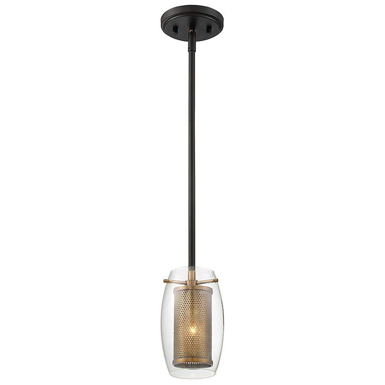 Image 3 Savoy House Dunbar 4 3/4" Wide Warm Brass Mini Pendant more views