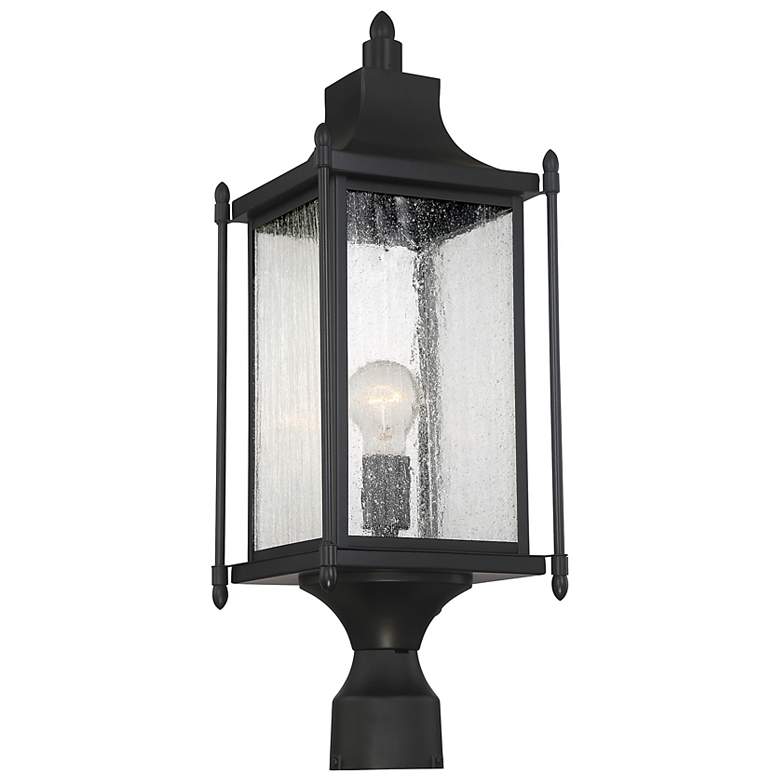 Image 3 Savoy House Dunnmore 23 1/2" High Black Outdoor Post Light more views