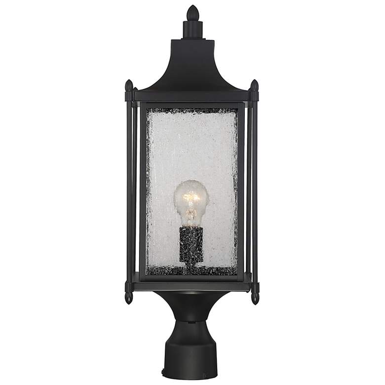 Image 5 Savoy House Dunnmore 23 1/2" High Black Outdoor Post Light more views