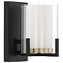 2_Savoy House Eaton 8.25" High Matte Black & Warm Brass Accents Wall more views