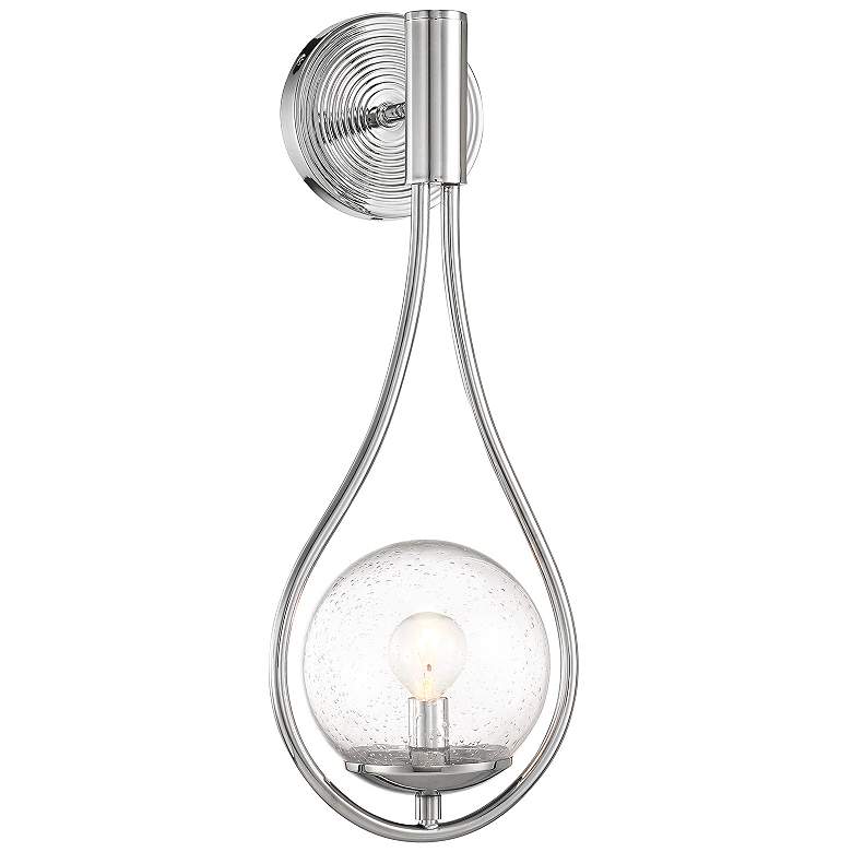 Image 1 Savoy House Encino 20" High Polished Chrome Wall Sconce