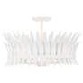 1_Savoy House Ensley 20"W Bisque White 4-Light Ceiling Light