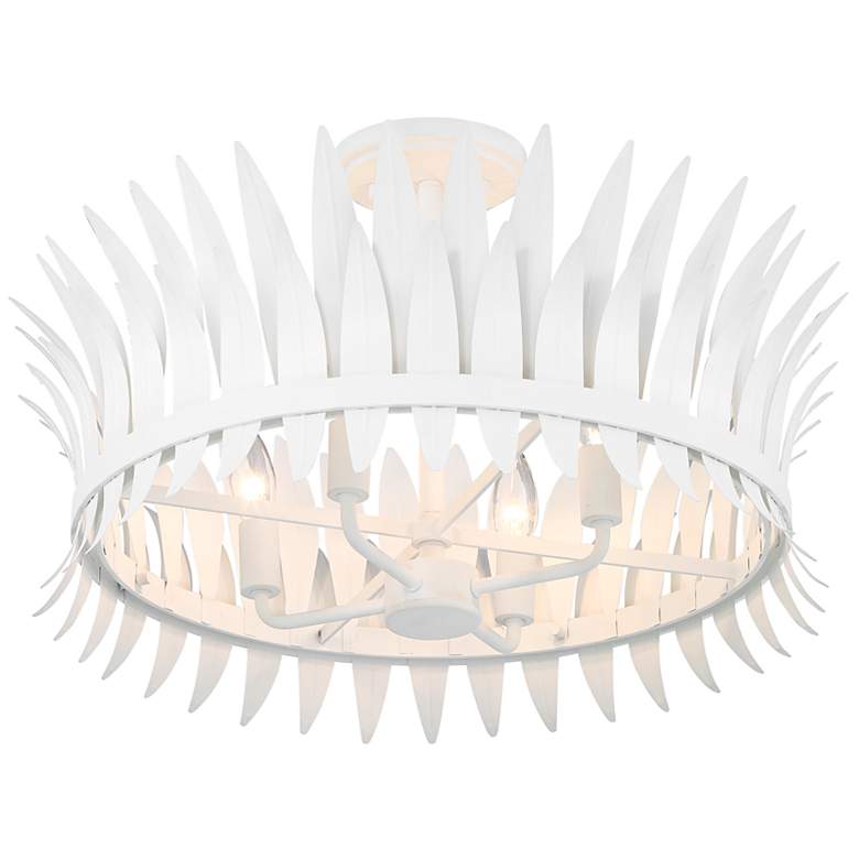Image 4 Savoy House Ensley 20"W Bisque White 4-Light Ceiling Light more views