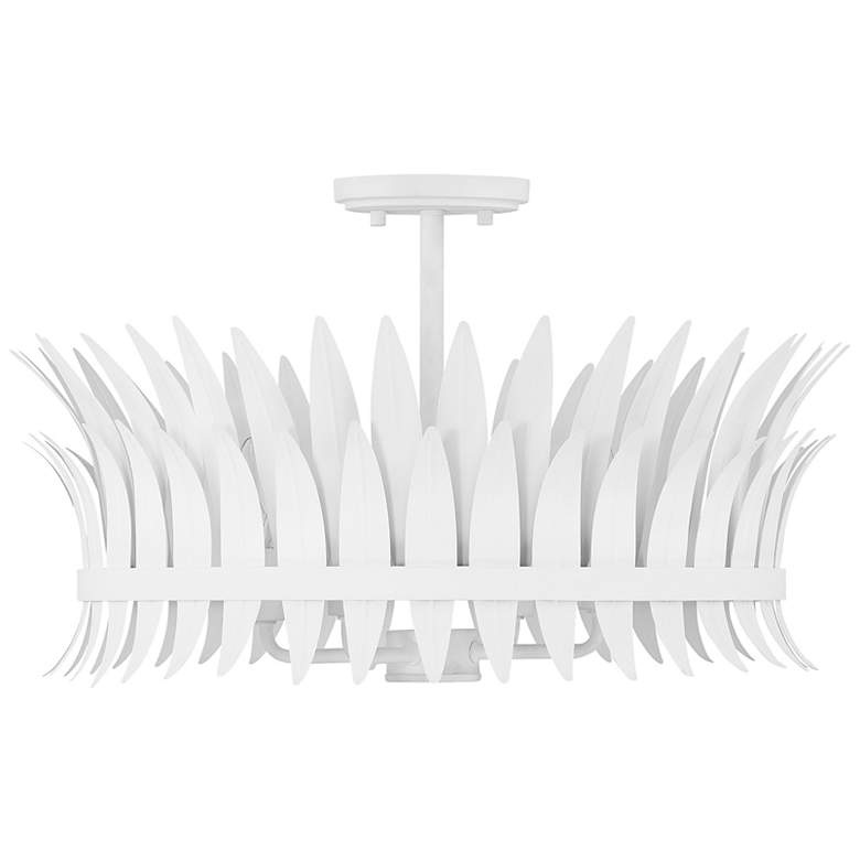 Image 6 Savoy House Ensley 20"W Bisque White 4-Light Ceiling Light more views