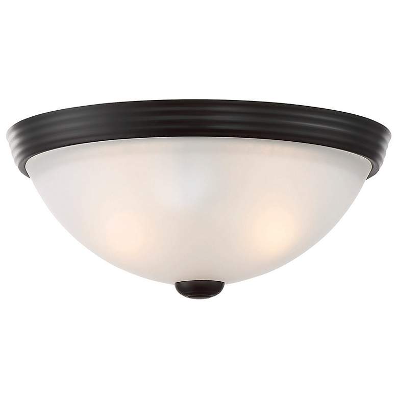 Image 3 Savoy House Essentials 11" Wide English Bronze 2-Light Ceiling Light more views