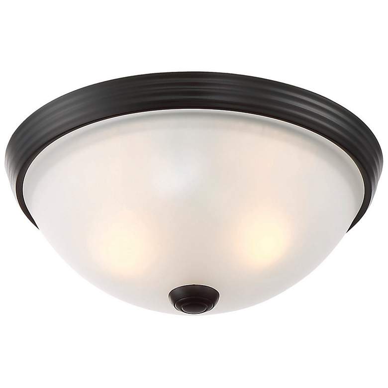 Image 5 Savoy House Essentials 11" Wide English Bronze 2-Light Ceiling Light more views