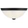 Savoy House Essentials 11" Wide Matte Black 2-Light Ceiling Light
