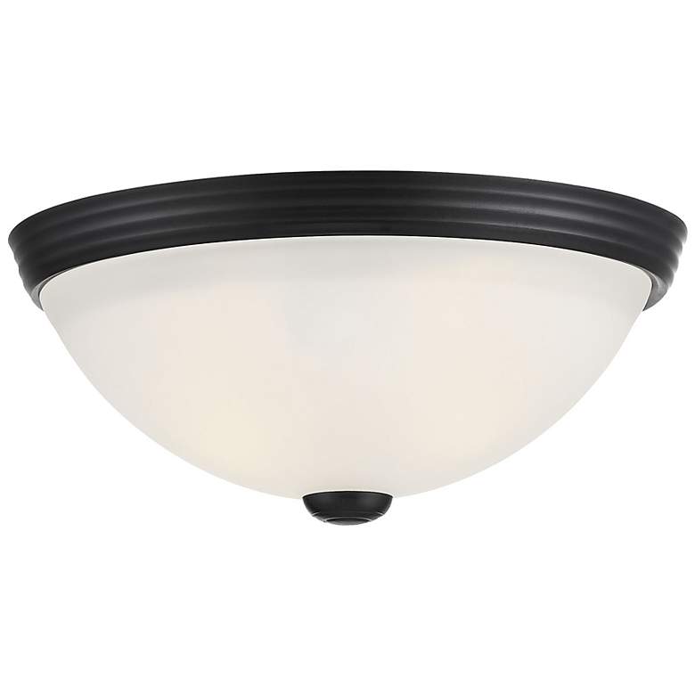 Image 3 Savoy House Essentials 11" Wide Matte Black 2-Light Ceiling Light more views