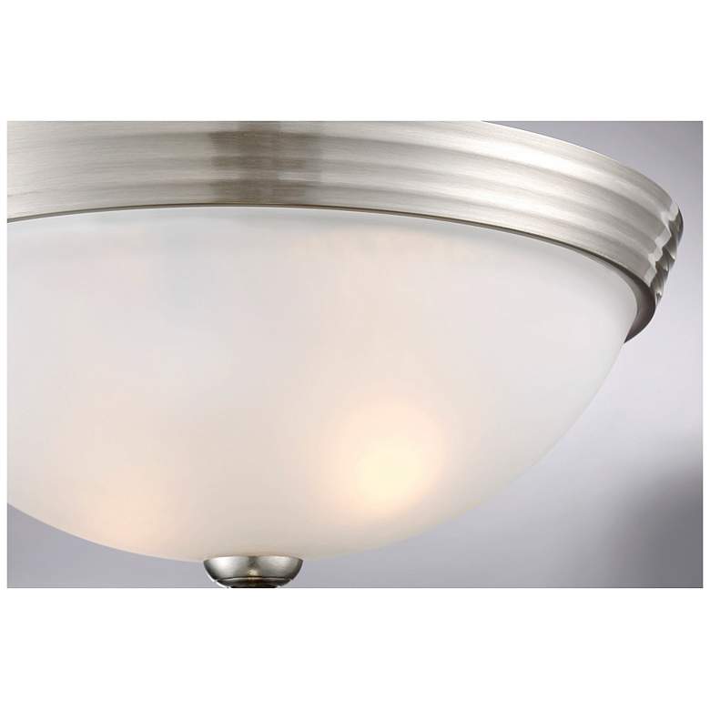 Image 6 Savoy House Essentials 11" Wide Satin Nickel 2-Light Ceiling Light more views