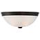 Savoy House Essentials 13" Wide English Bronze 2-Light Ceiling Light