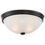 4_Savoy House Essentials 13" Wide English Bronze 2-Light Ceiling Light more views