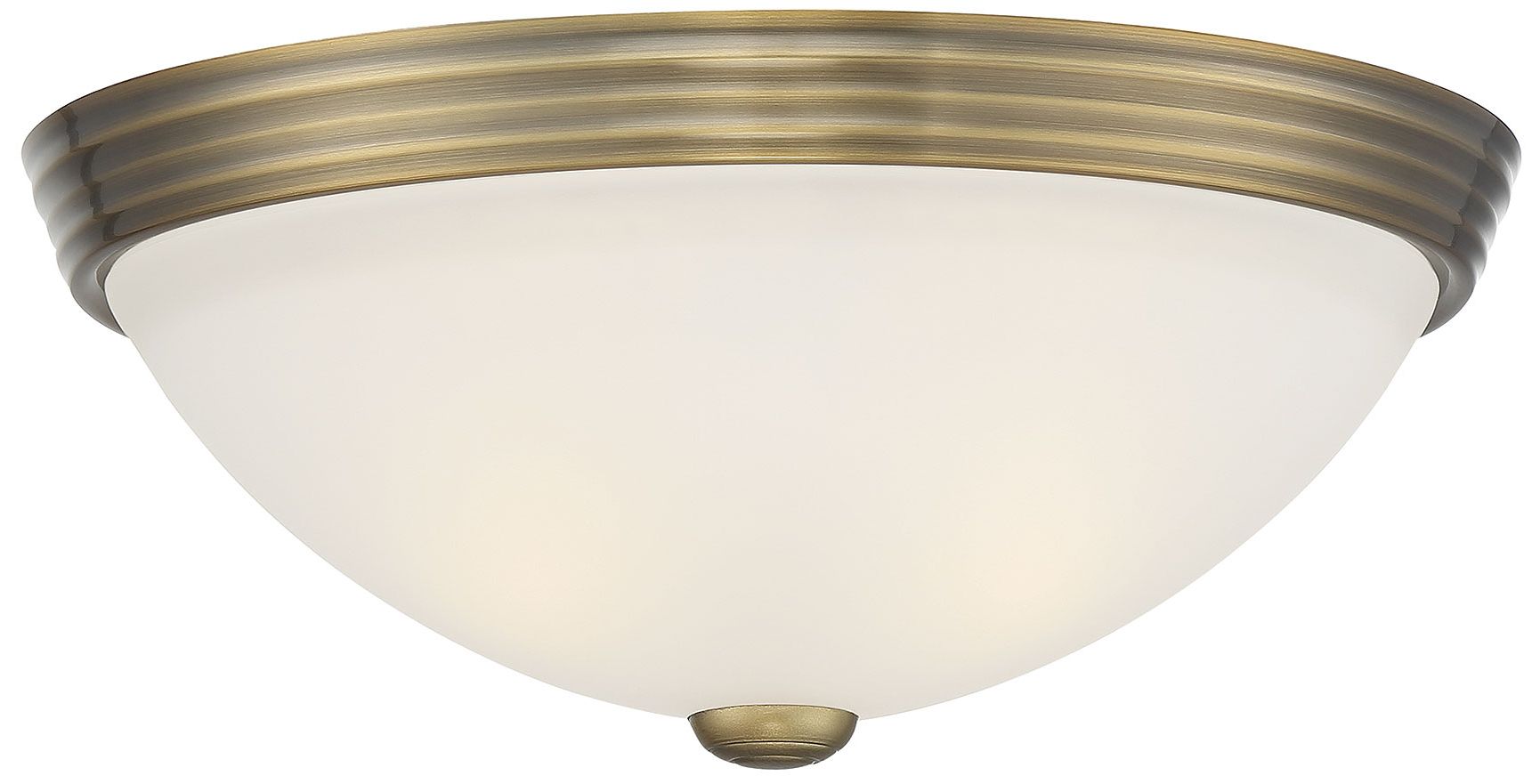 Thumbnail3 of Savoy House Essentials  13" Wide Warm Brass 2-Light Ceiling Light more views