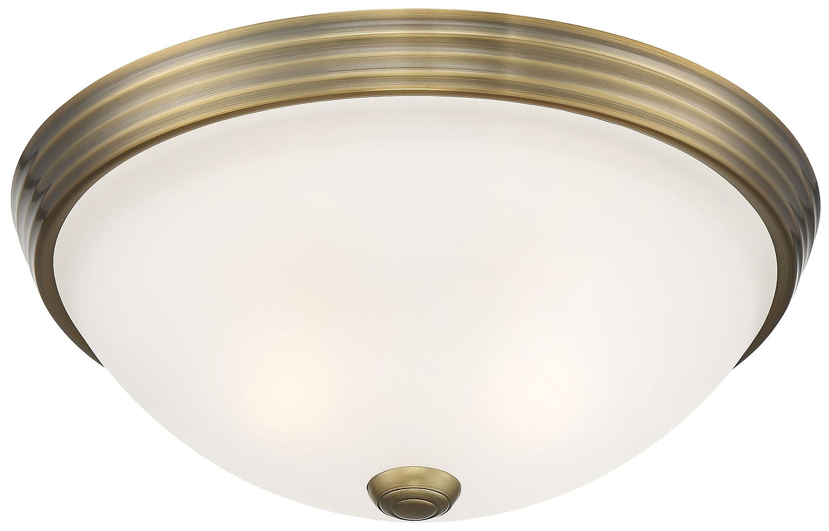 Thumbnail4 of Savoy House Essentials  13" Wide Warm Brass 2-Light Ceiling Light more views